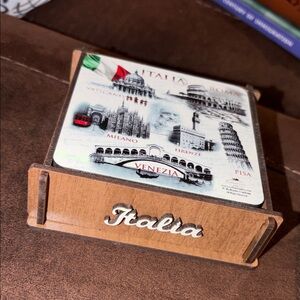 Italia Themed Coaster Set